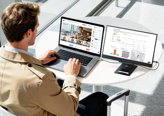 15.6-inch INGNOK portable monitor for work and travel