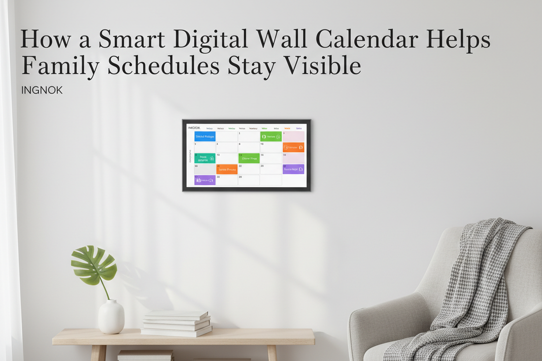 How a Smart Digital Wall Calendar Helps Family Schedules Stay Visible