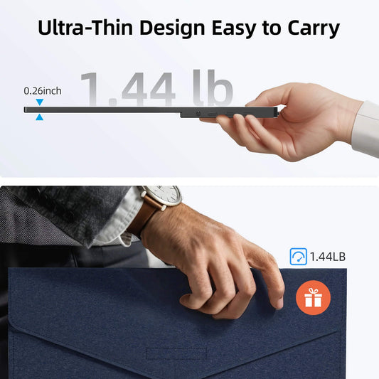 INGNOK YN02D ultra-thin portable monitor for easy carrying
