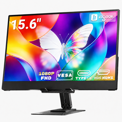 INGNOK YN02D 15.6-inch portable monitor with adjustable stand