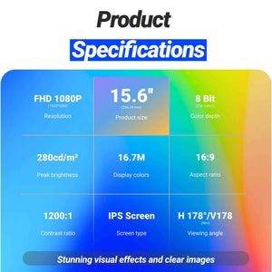 INGNOK YN02B portable monitor product specifications